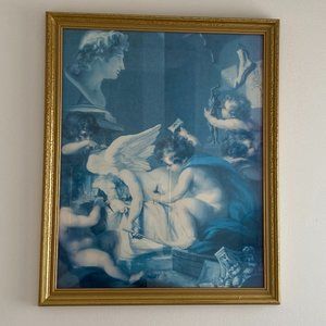 Cherub Sculpting Angels Framed Wall Art